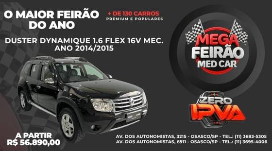RENAULT DUSTER 1.6 DYNAMIQUE 4X2 16V FLEX 4P MANUAL RENAULT DUSTER 1.6 DYNAMIQUE 4X2 16V FLEX 4P MANUAL